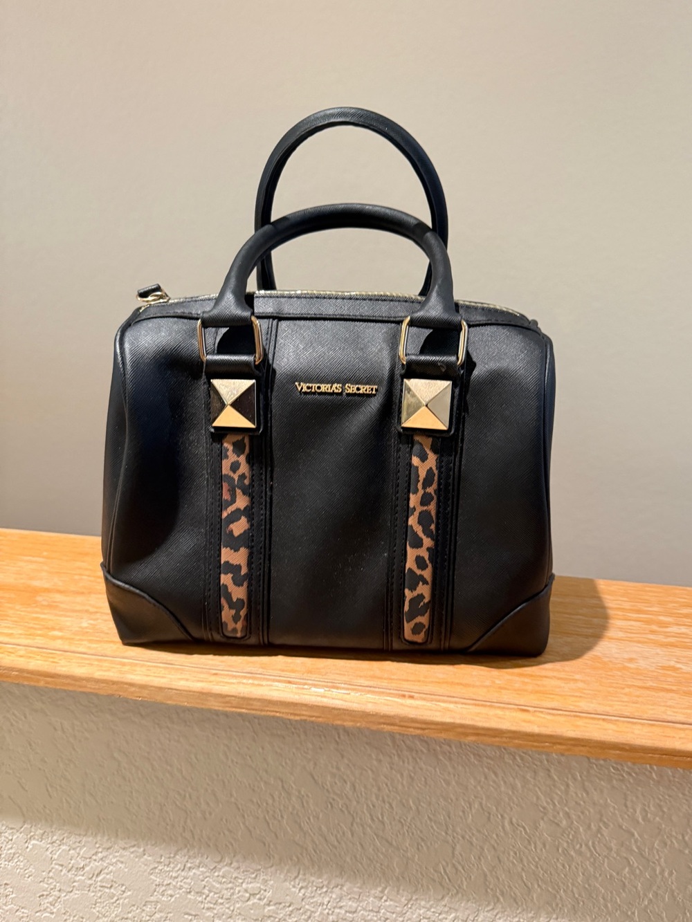 Victoria's Secret Structured Black Satchel